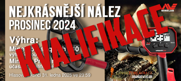 Nejkrásnější nález detektorem kovů prosinec 2024 - kvalifikace